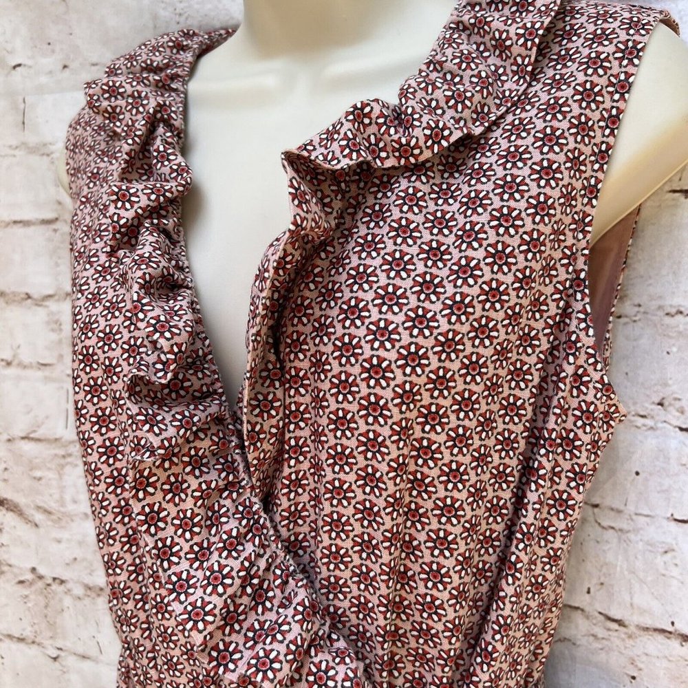 Boden Pink Patterned Midi Dress - Picture 6 of 9